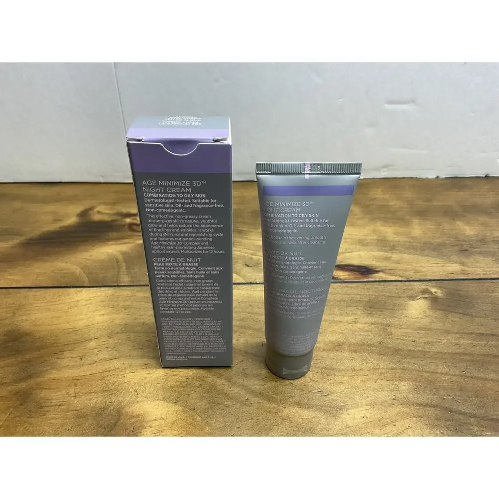 Mary Kay Timewise Age Minimize 3D Night Cream Combination To Oily Skin 1.7 Oz